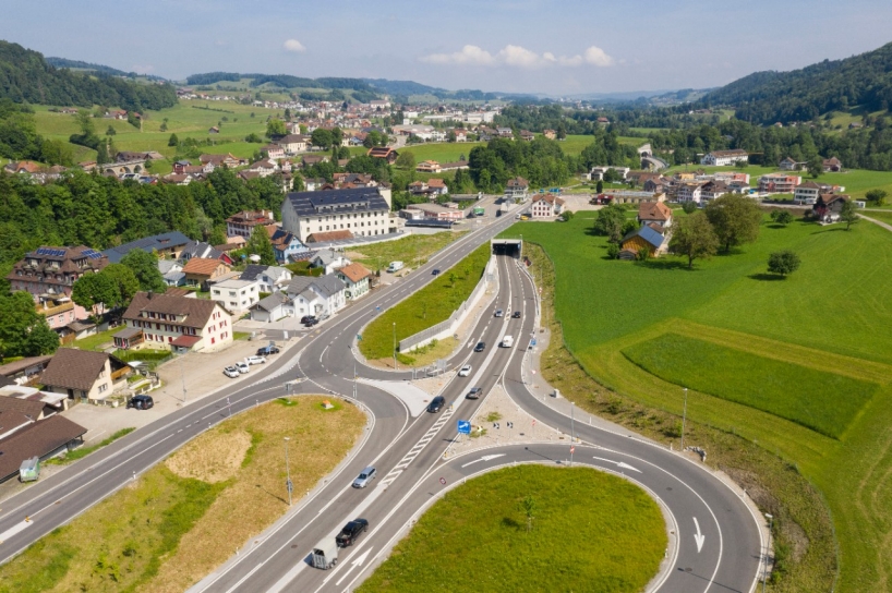 Verkehrsknoten Strassenkreisinspektorat Wattwil